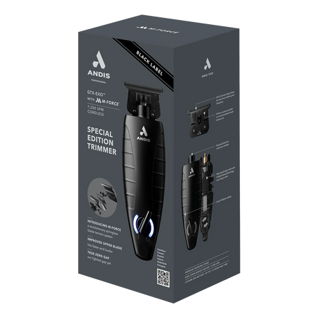 Andis Cordless Black Label GTX-EXO M-Force Special-Edition trådløs skjeggtrimmer