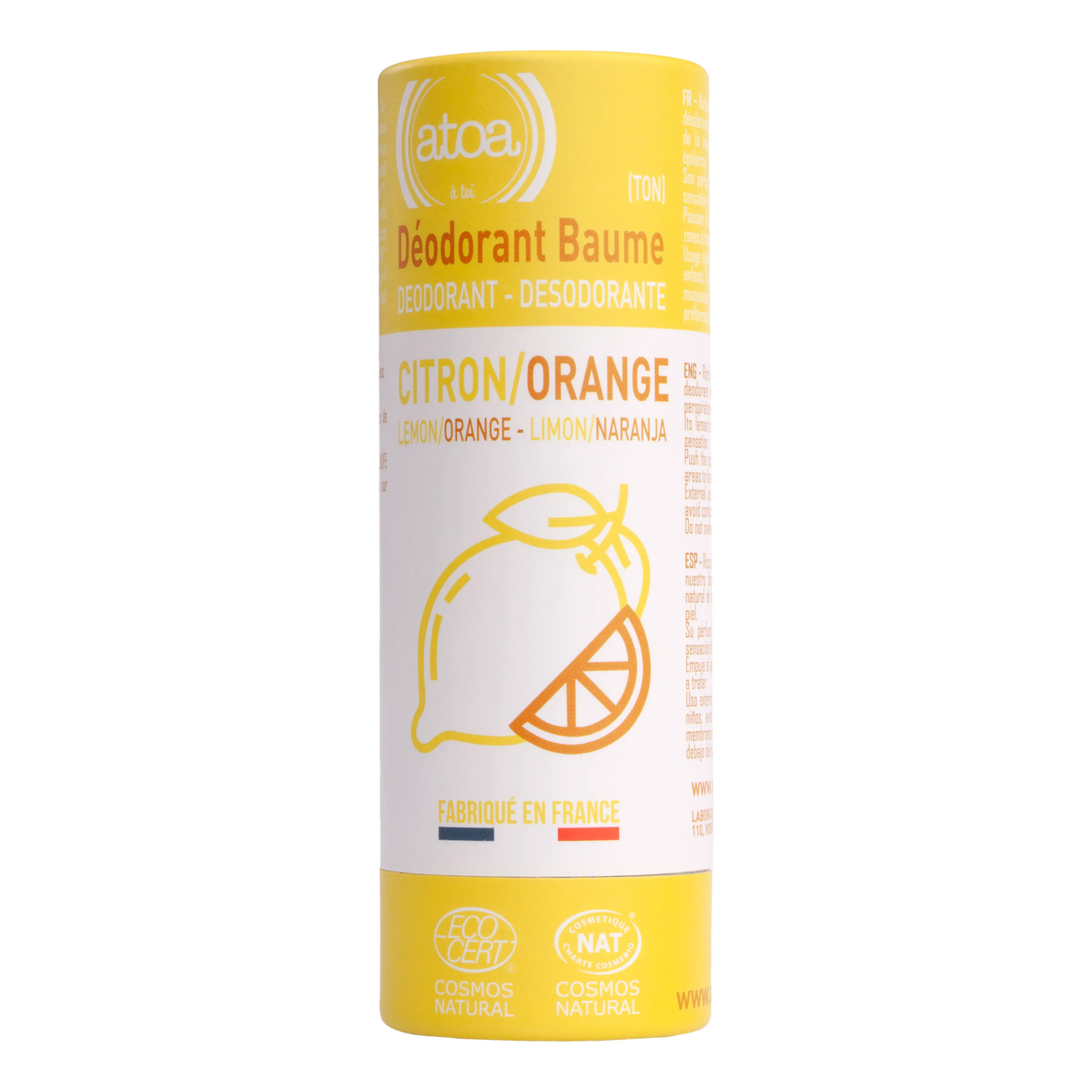 Atoa Solid Deodorant Sitrus - Appelsin