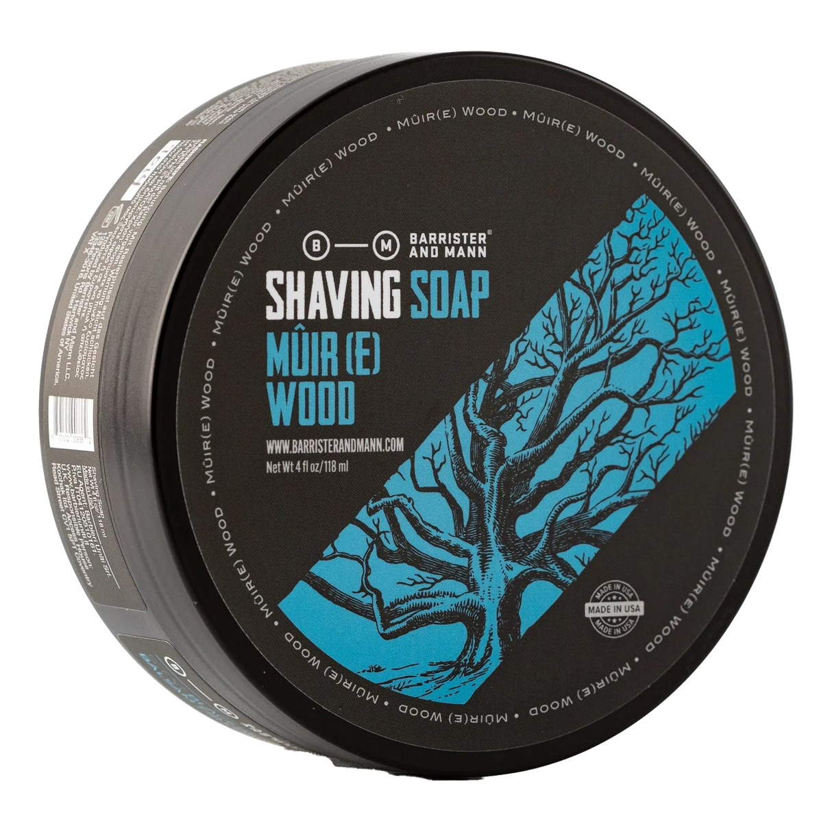 Barrister and Mann barbersåpe i skål Mûir(e) Wood