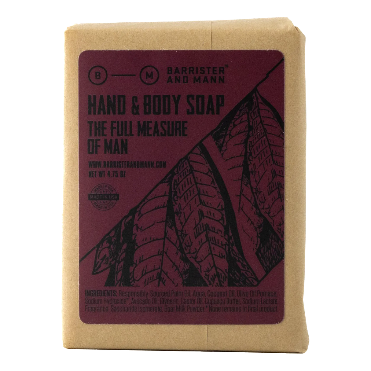 Barrister and Mann hånd- og kroppssåpe The Full Measure of Man