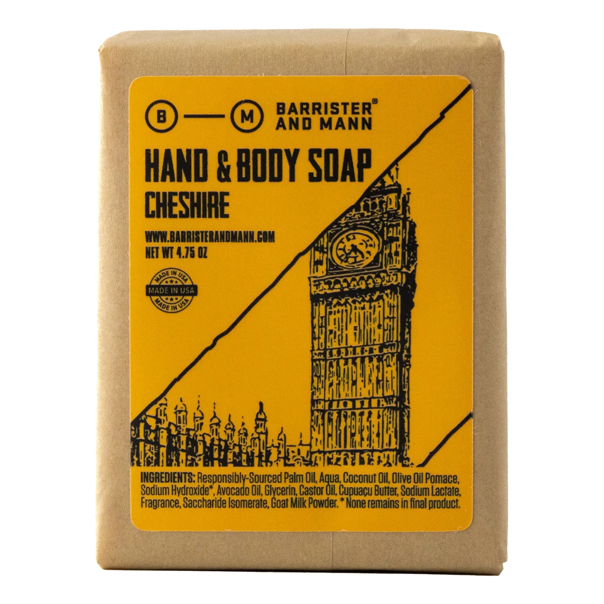 Barrister and Mann hånd- og kroppssåpe Cheshire
