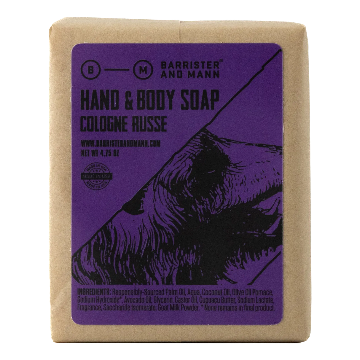 Barrister and Mann hånd- og kroppssåpe Cologne Russe