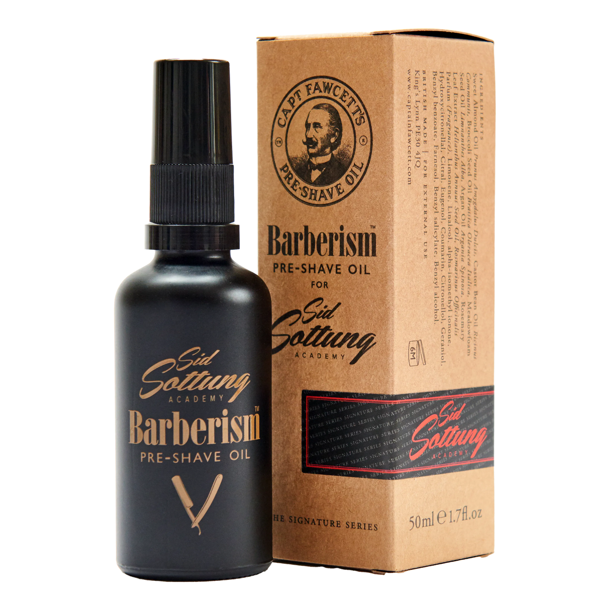 Captain Fawcett's Barberism Pre-Shave Oil barberolje