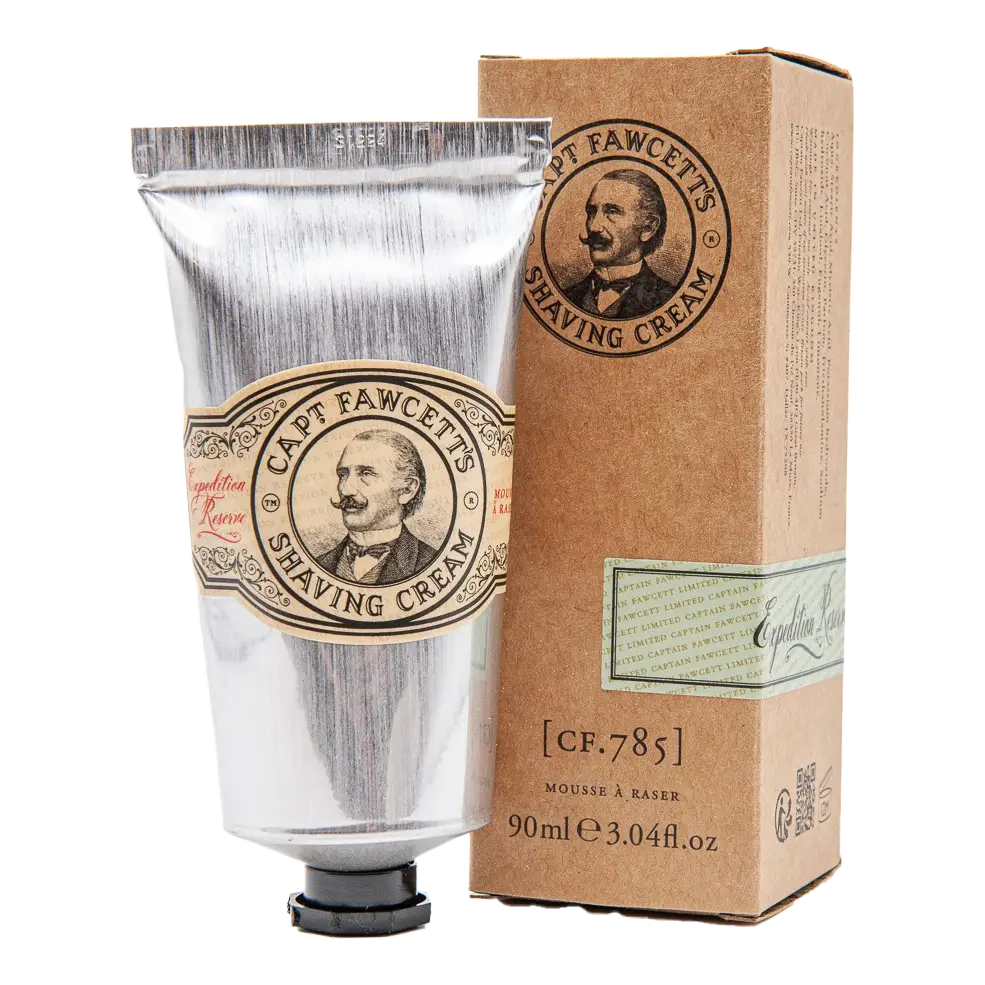 Captain Fawcett's Expedition Reserve barberkrem I tube - reisestørrelse