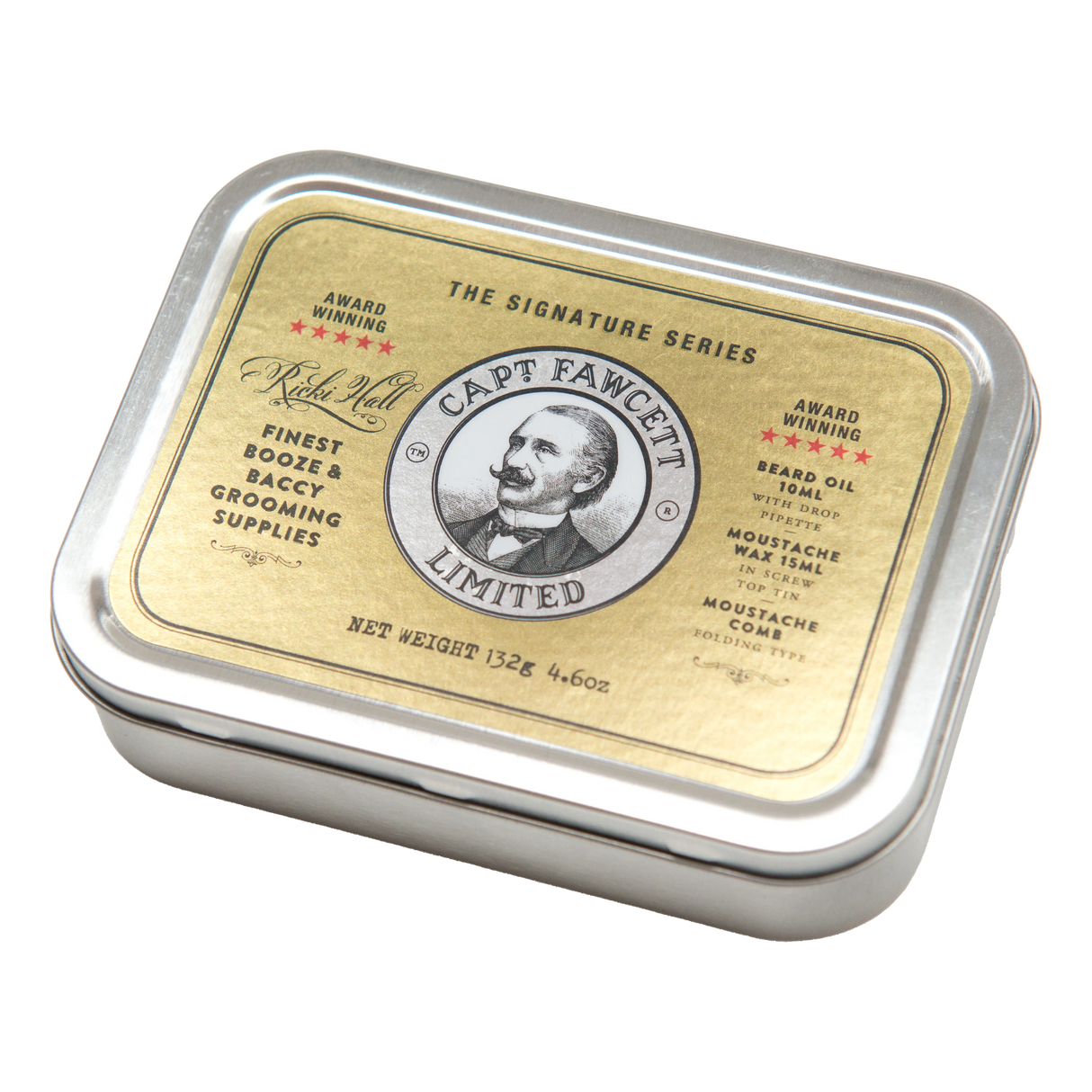 Captain Fawcett's Ricki Hall Survival Kit for skjegg og bart