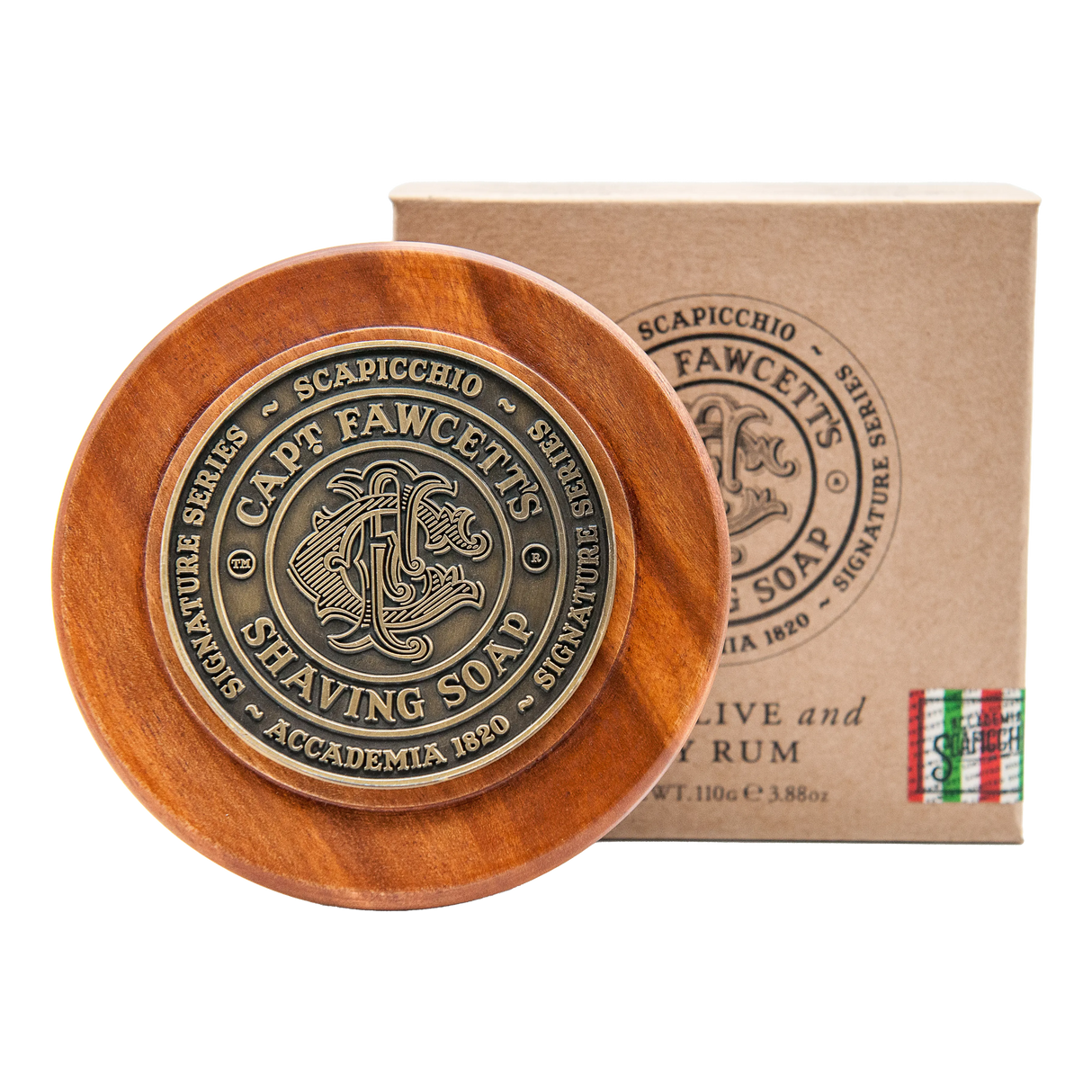 Captain Fawcett's barbersåpe i skål - Scapicchio