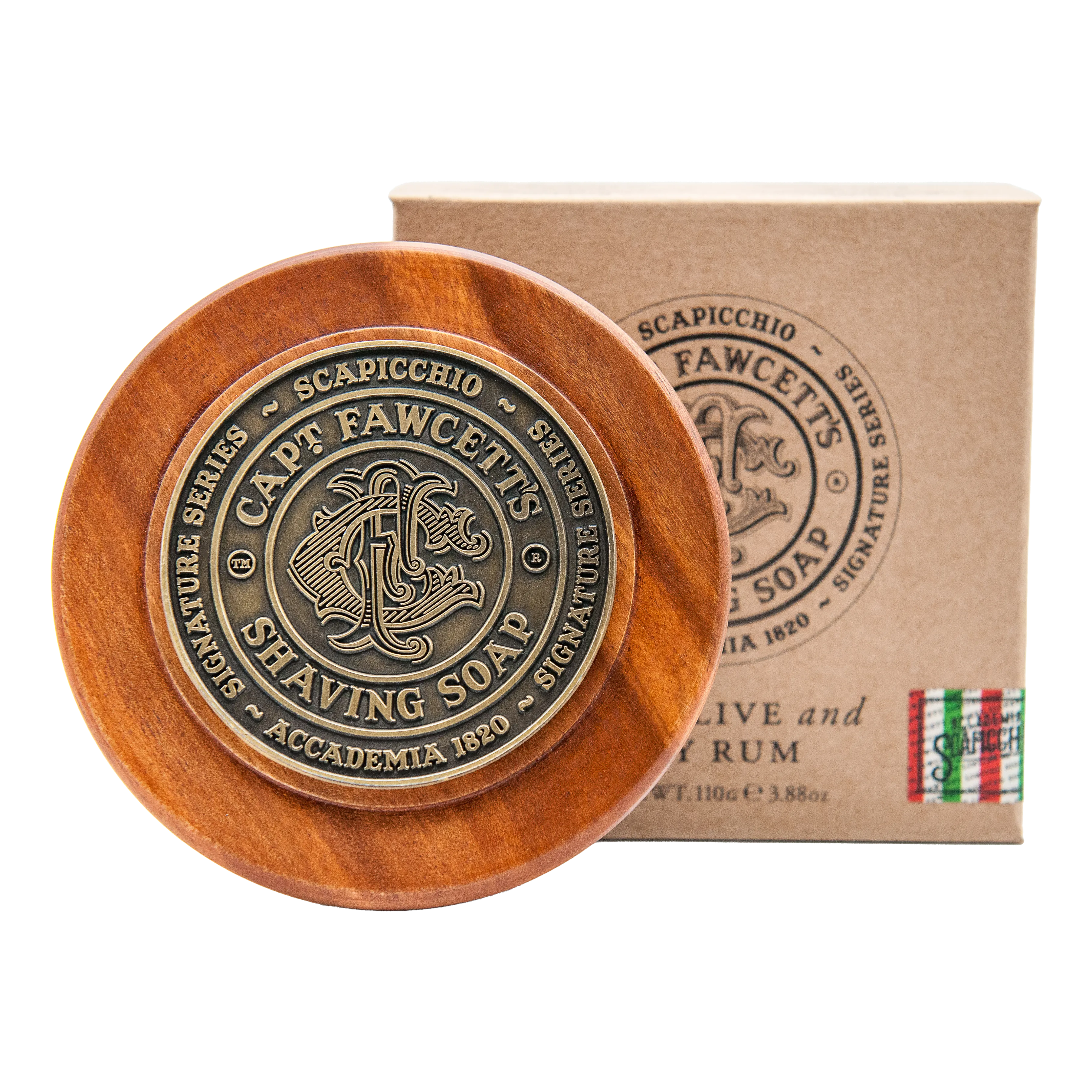 Captain Fawcett's barbersåpe i skål - Scapicchio