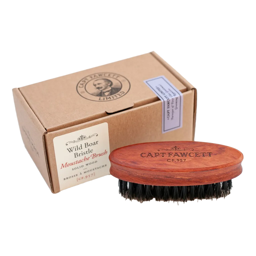 Captain Fawcett's bartebørste med eikeskaft