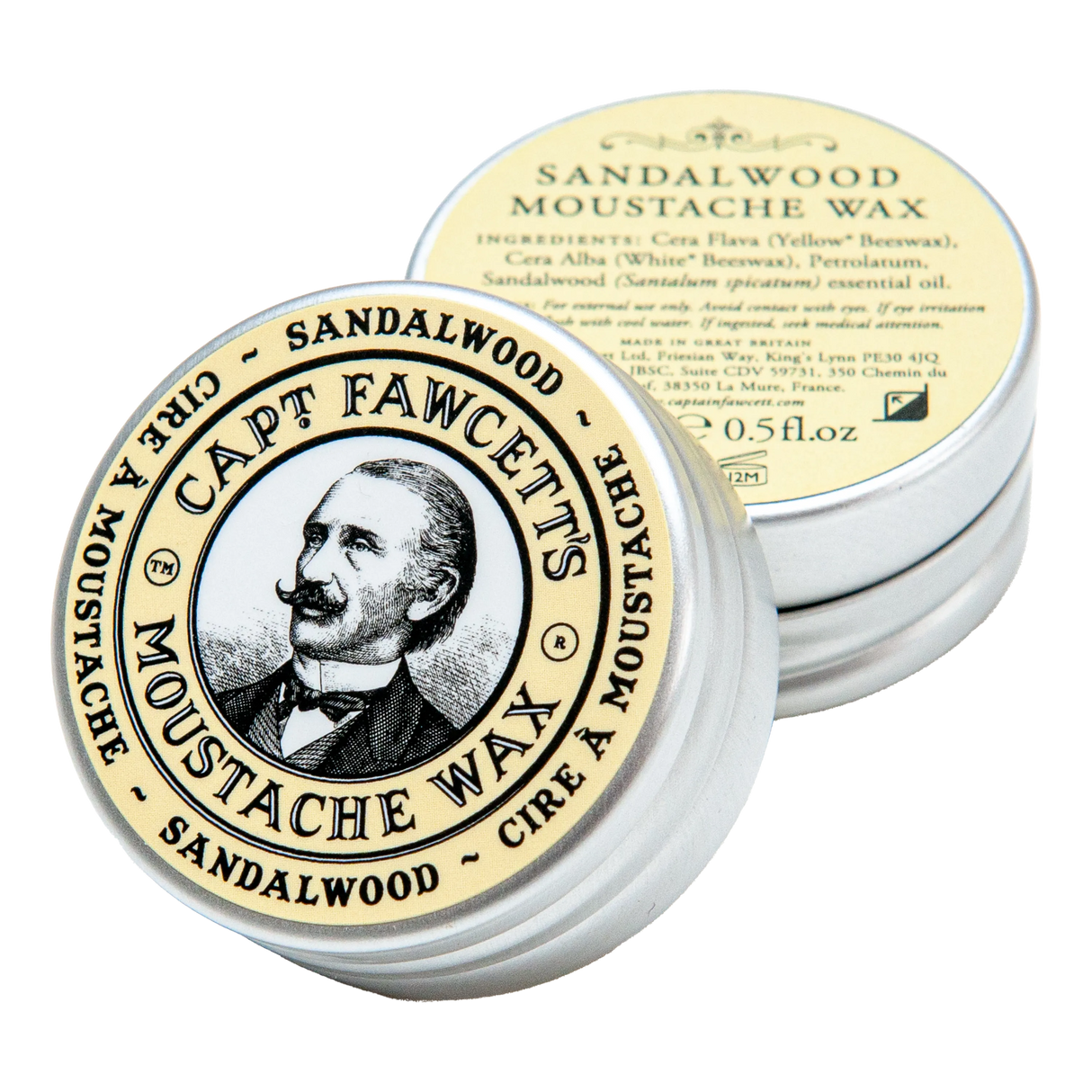 Captain Fawcett's bartevoks / mustasjevoks - Sandeltre