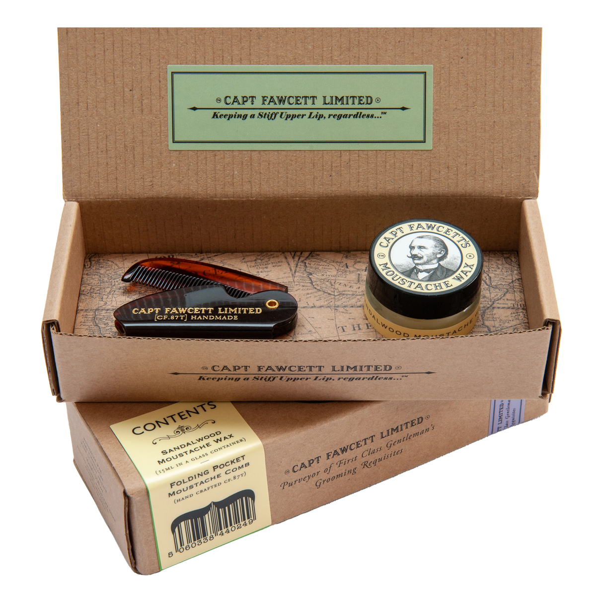 Captain Fawcett's gavesett - Bartevoks / mustasjevoks - Sandeltre