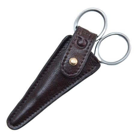 Captain Fawcett's skjegg- og bartesaks med skinnetui