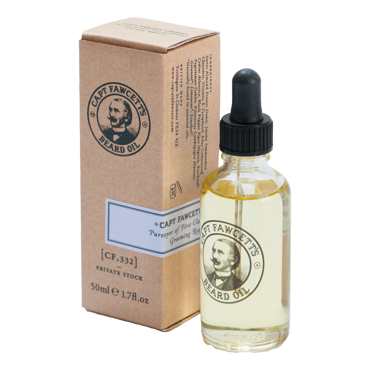 Captain Fawcett's skjeggolje - Private Stock