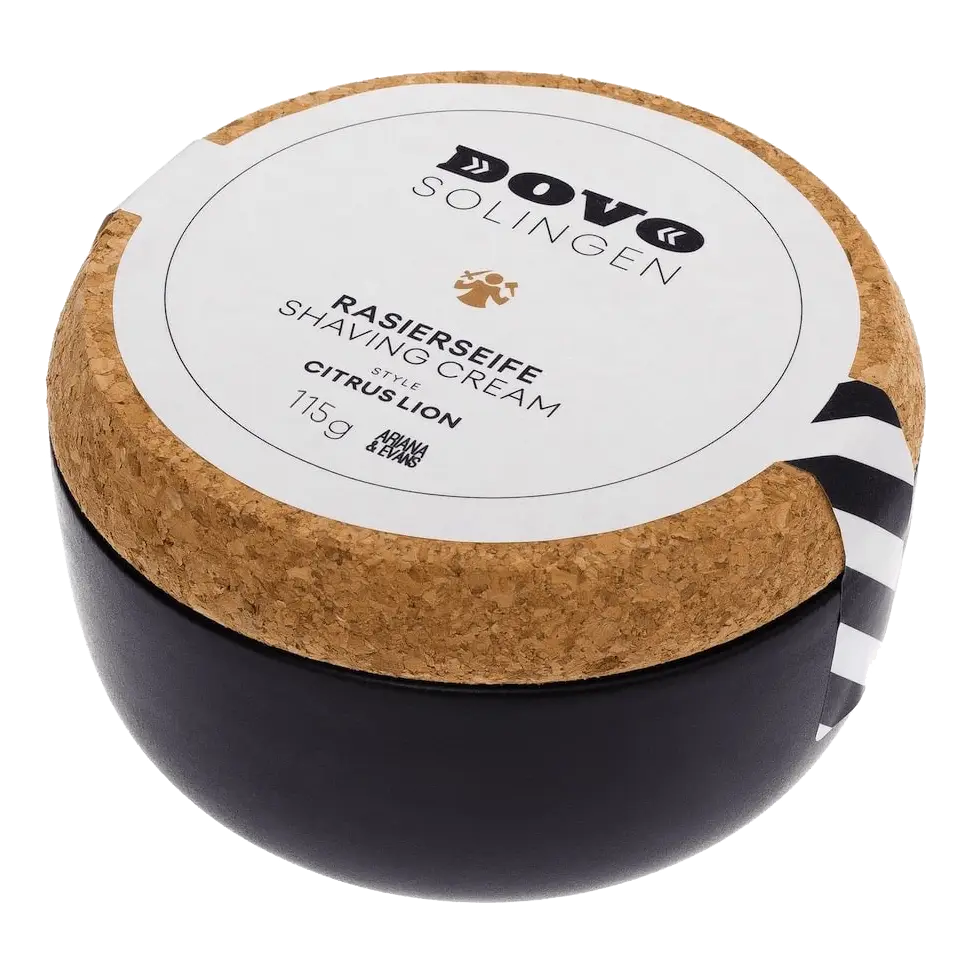 DOVO barbersåpe i skål Citrus Lion