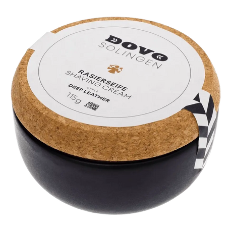 DOVO barbersåpe i skål Deep Leather