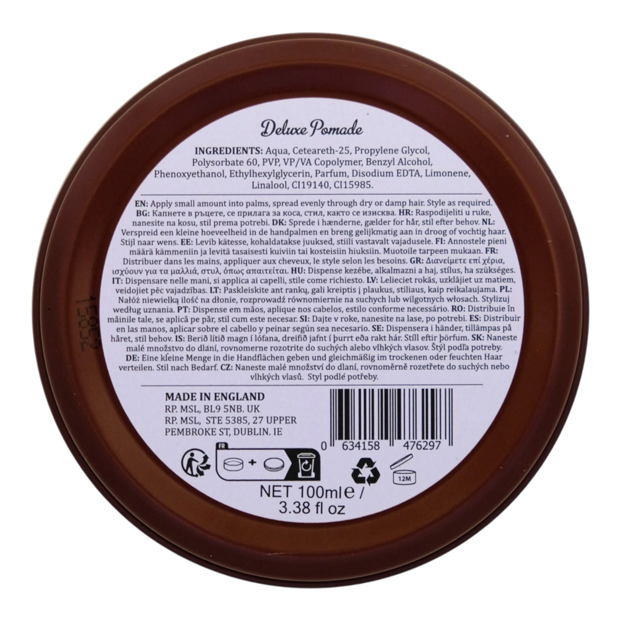 Dapper Dan Deluxe Pomade