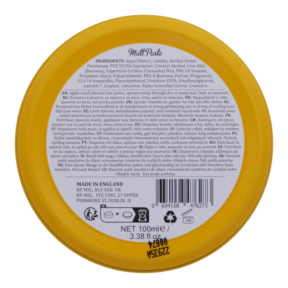 Dapper Dan Matt Paste
