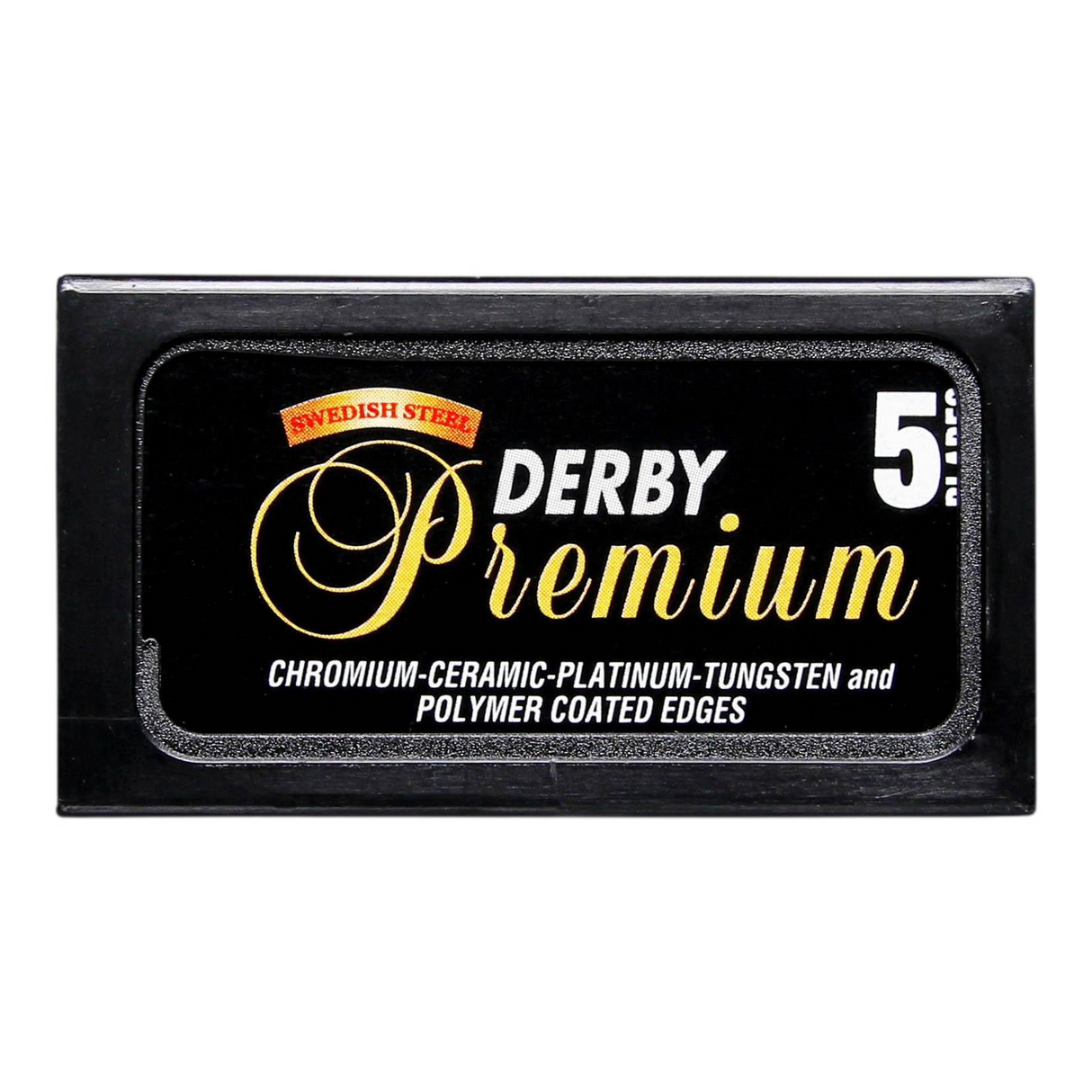 Derby Premium tradisjonelle barberblader - 5-pakning