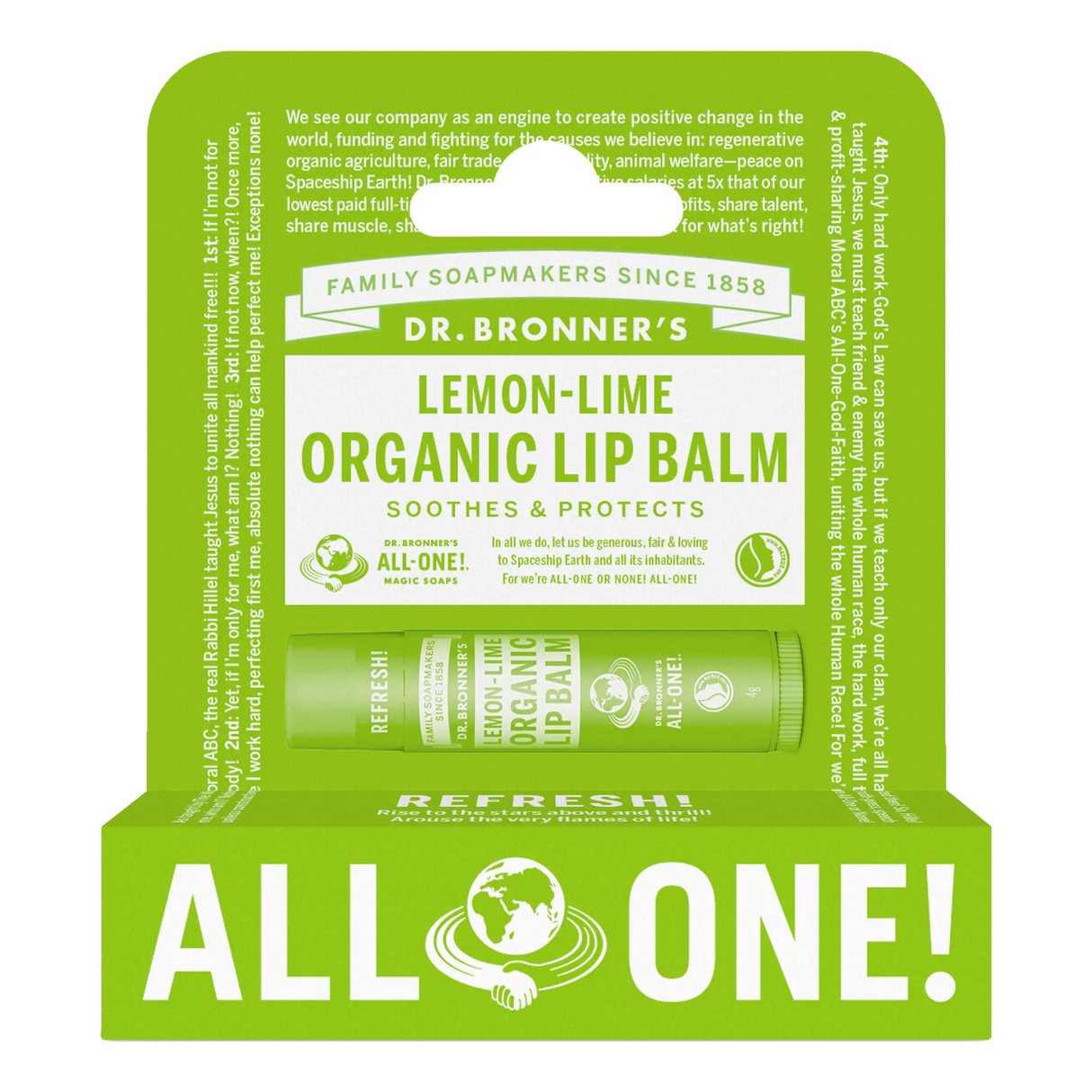 Dr. Bronner's leppepomade Sitrus og lime