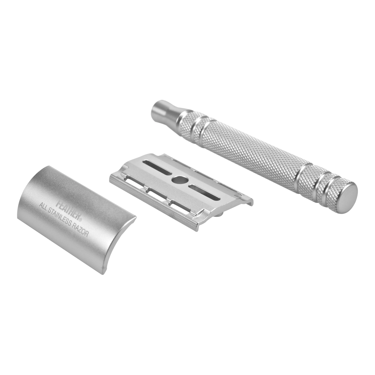 Feather AS-D2 tradisjonell barberhøvel med stativ