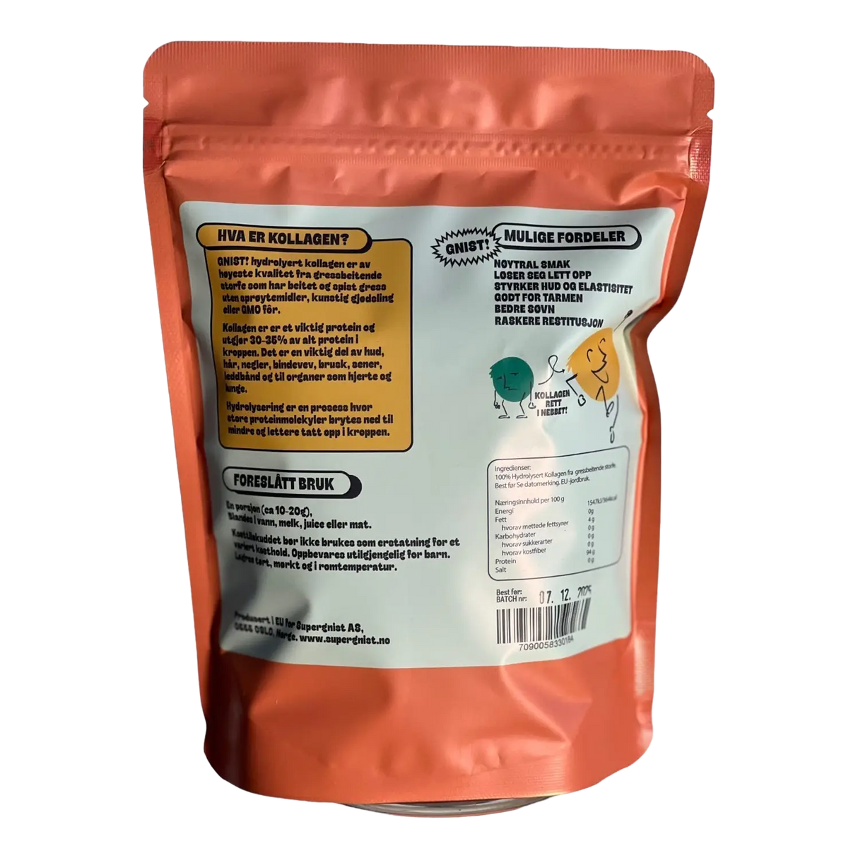 GNIST! Kollagen peptider 300g