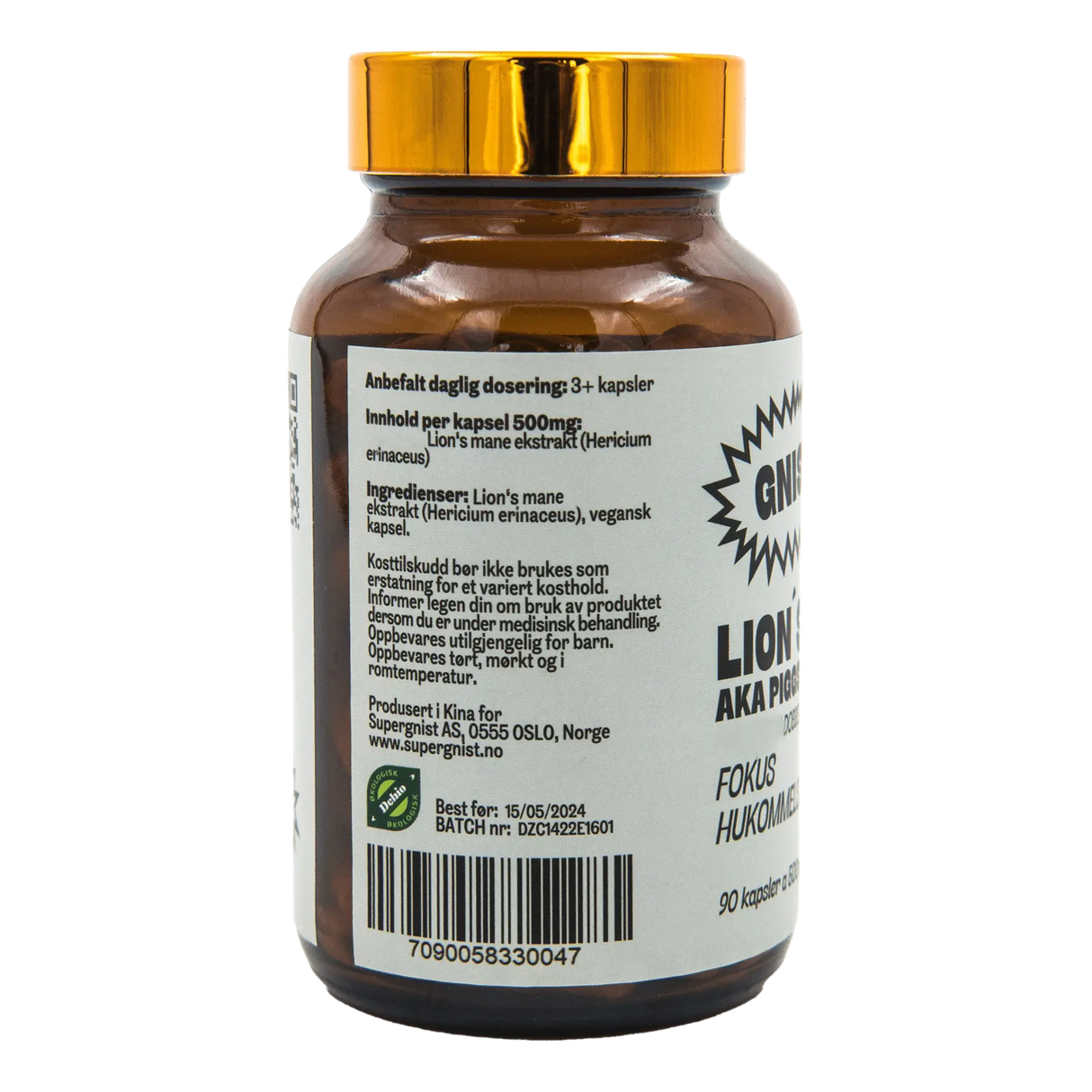 GNIST! Lion's Mane dobbeltekstrakt kapsler