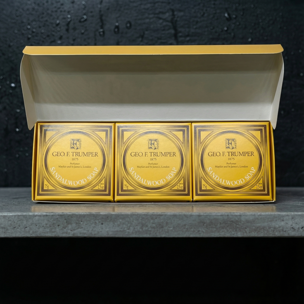 Geo F. Trumper 3-pakning håndsåpe - Sandeltre