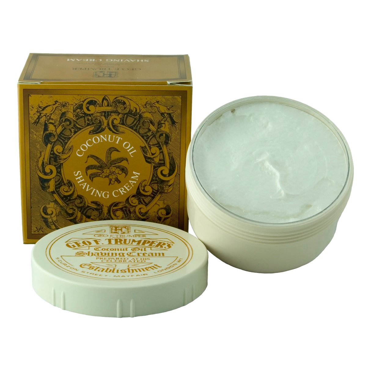 Geo F. Trumper barberkrem i skål - Kokosnøtt