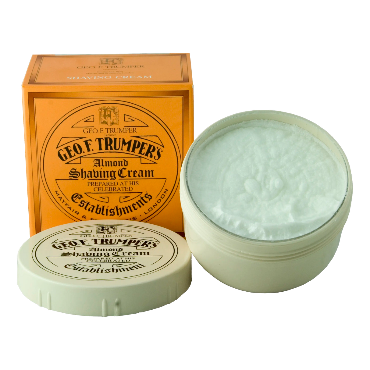 Geo F. Trumper barberkrem i skål - Mandel