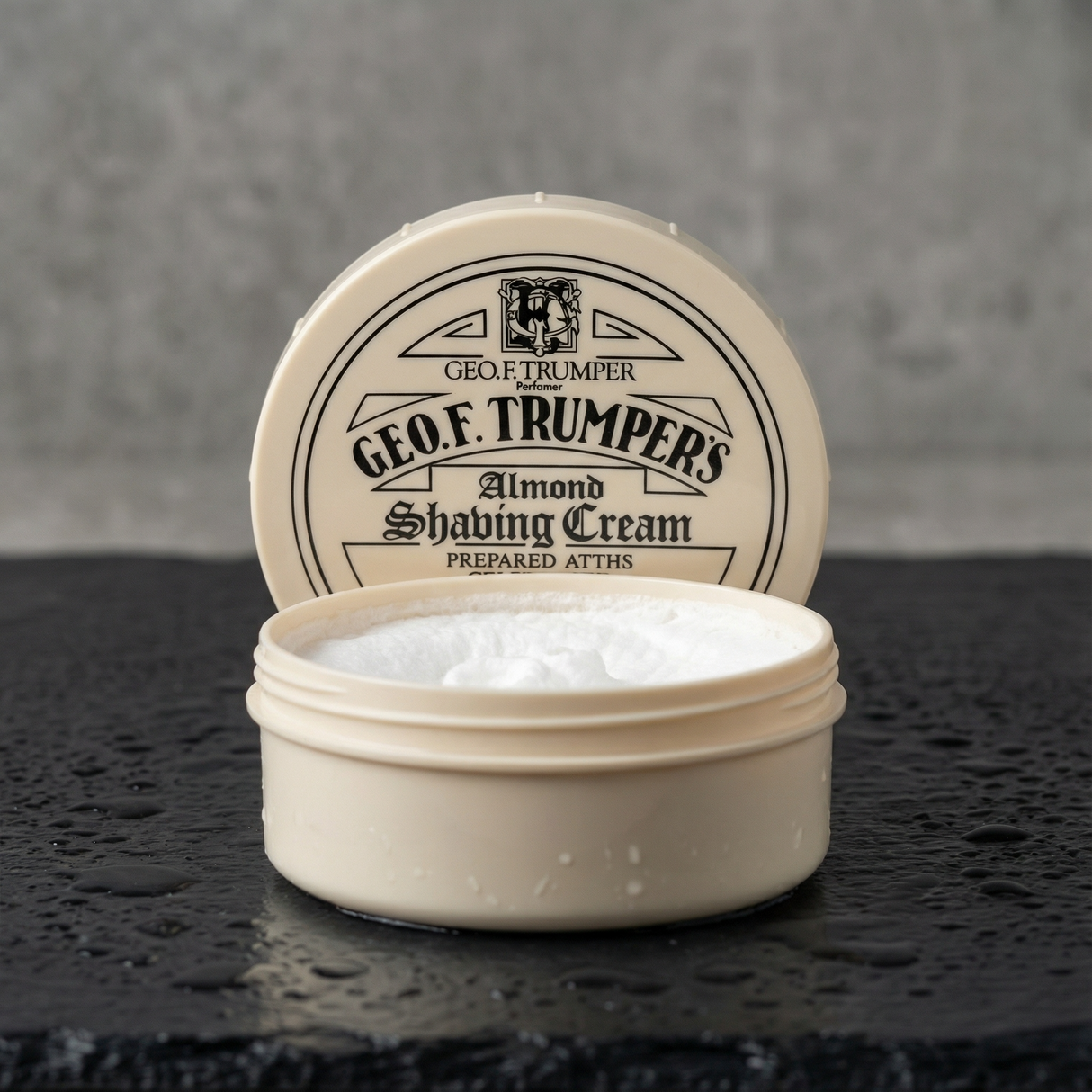 Geo F. Trumper barberkrem i skål - Mandel