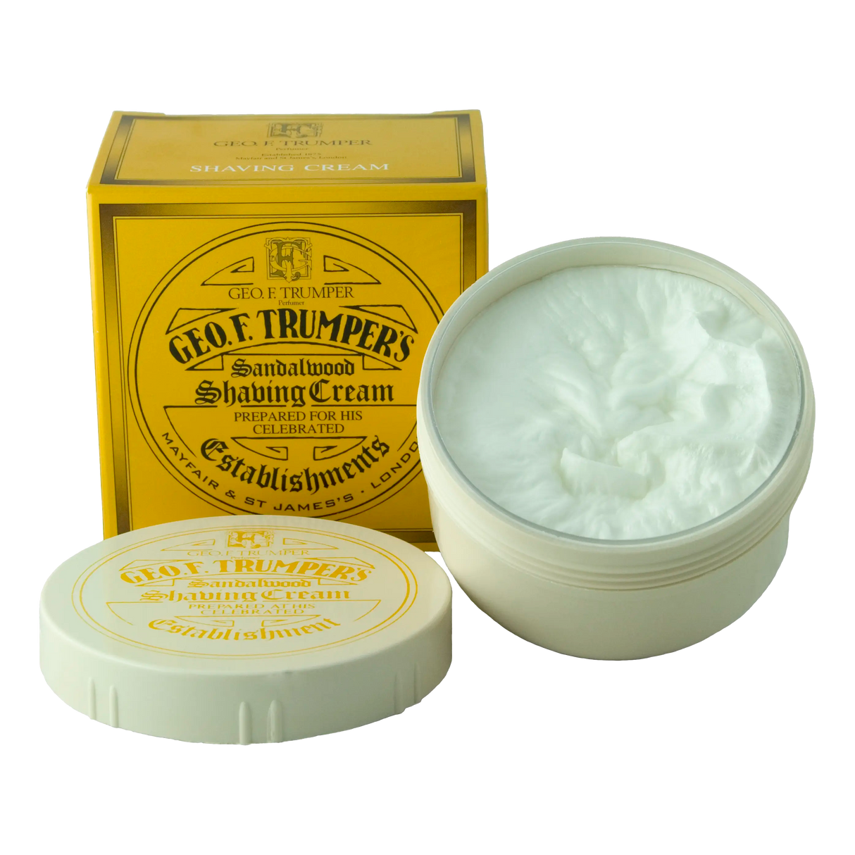 Geo F. Trumper barberkrem i skål - Sandeltre