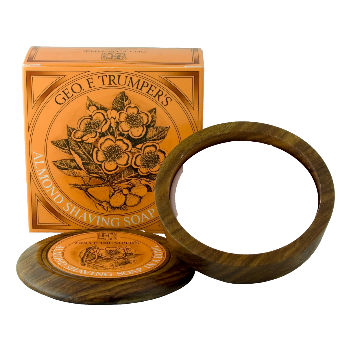 Geo F. Trumper barbersåpe i treskål Mandel