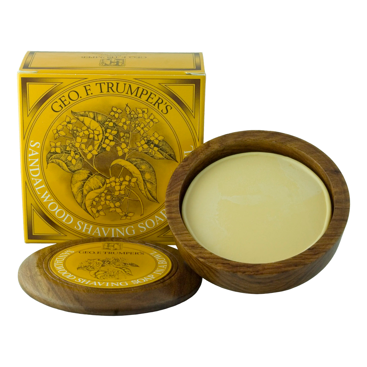 Geo F. Trumper barbersåpe i treskål Sandeltre