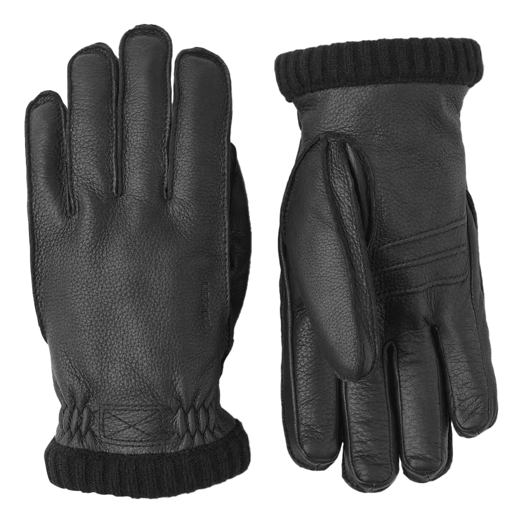 Hestra Deerskin Primaloft skinnhansker - Sort