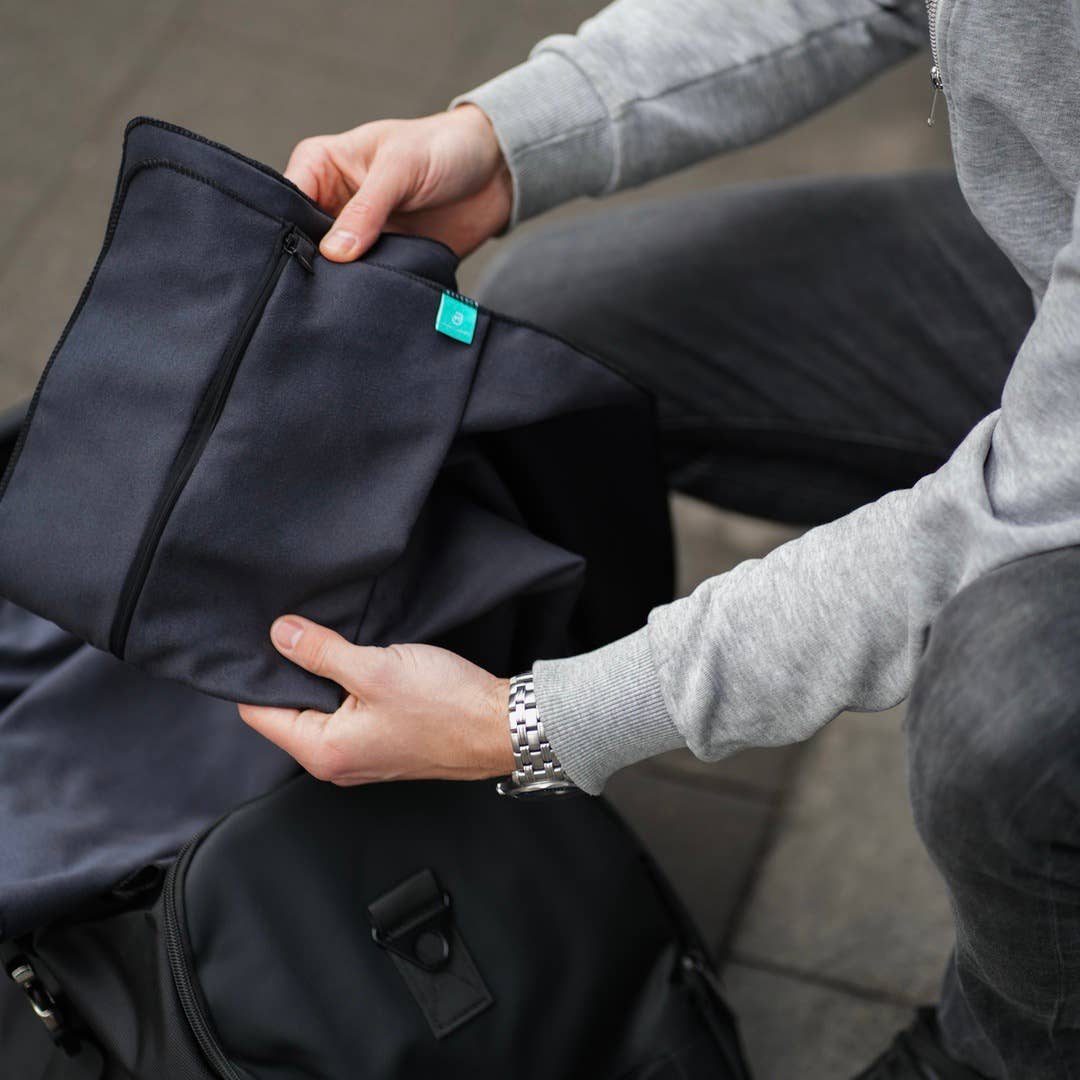 James Hawk håndkle av mikrofiber med lommer