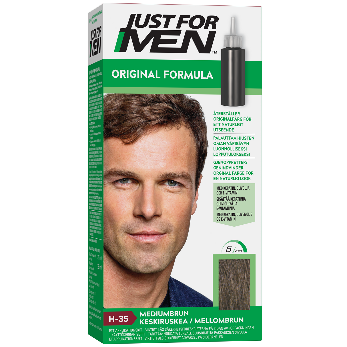 Just For Men Original Formula hårfarge Middels brun