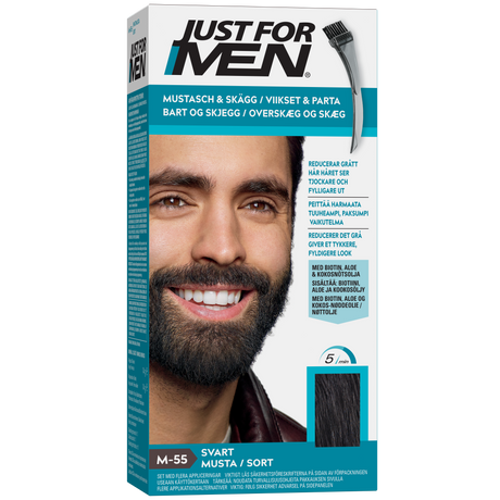 Just For Men bart- og skjeggfarge Sort