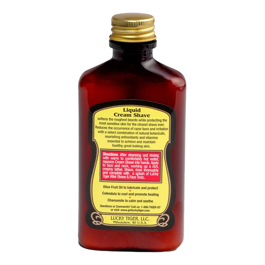 Lucky Tiger Liquid Cream Shave