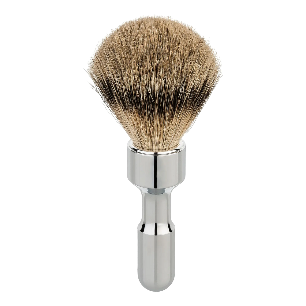 Merkur Futur Silvertip barberkost Polert krom