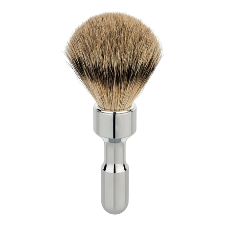 Merkur Futur Silvertip barberkost Polert krom