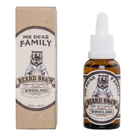 Mr Bear Family Beard Brew skjeggolje - Woodland 30 ml