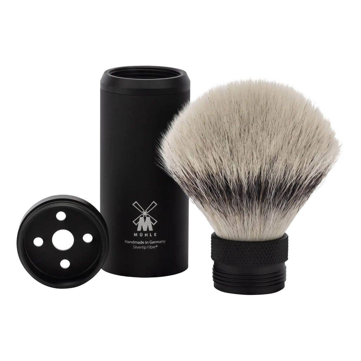 Mühle Silvertip Fibre reisebarberkost aluminium