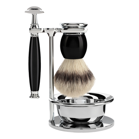 Mühle Sophist barbersett 4 deler Sort
