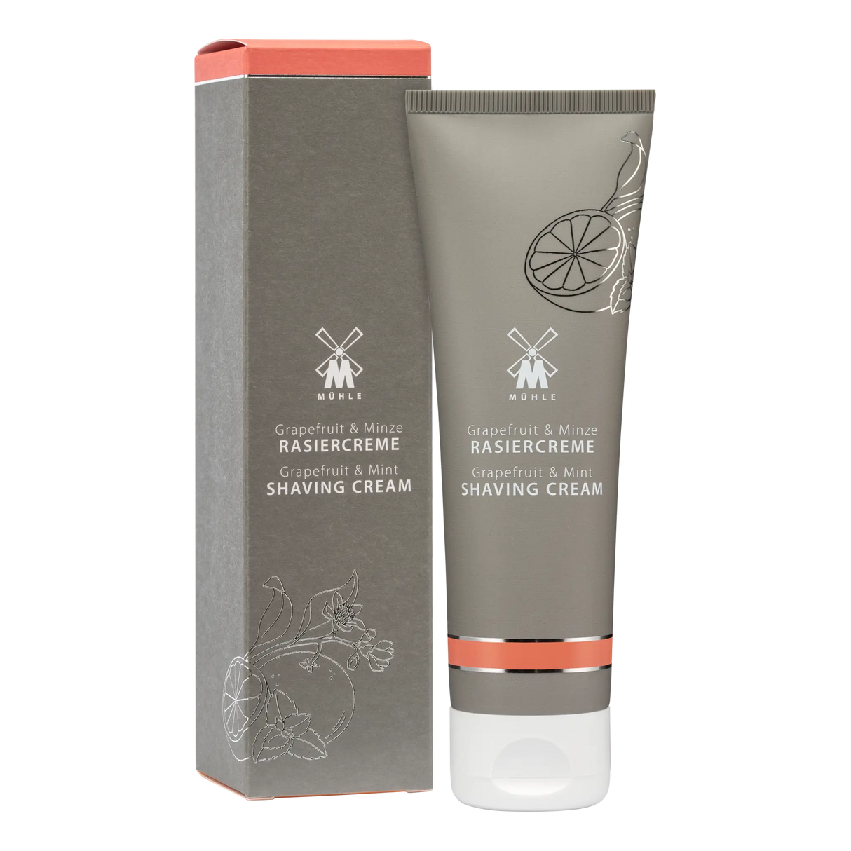 Mühle barberkrem i tube Grapefrukt og mynte