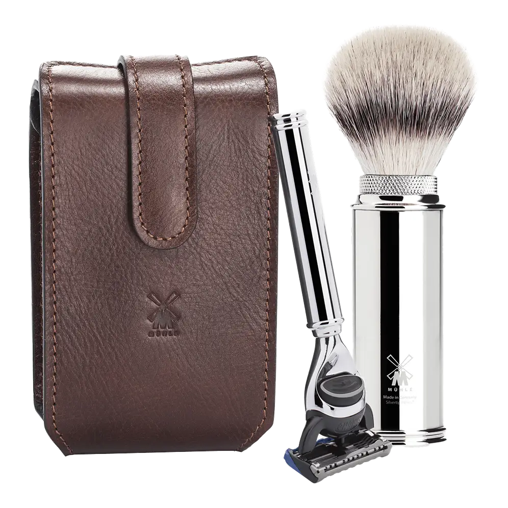 Mühle reisesett med fusionhøvel Brun