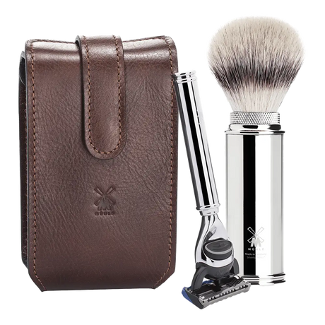 Mühle reisesett med fusionhøvel Brun