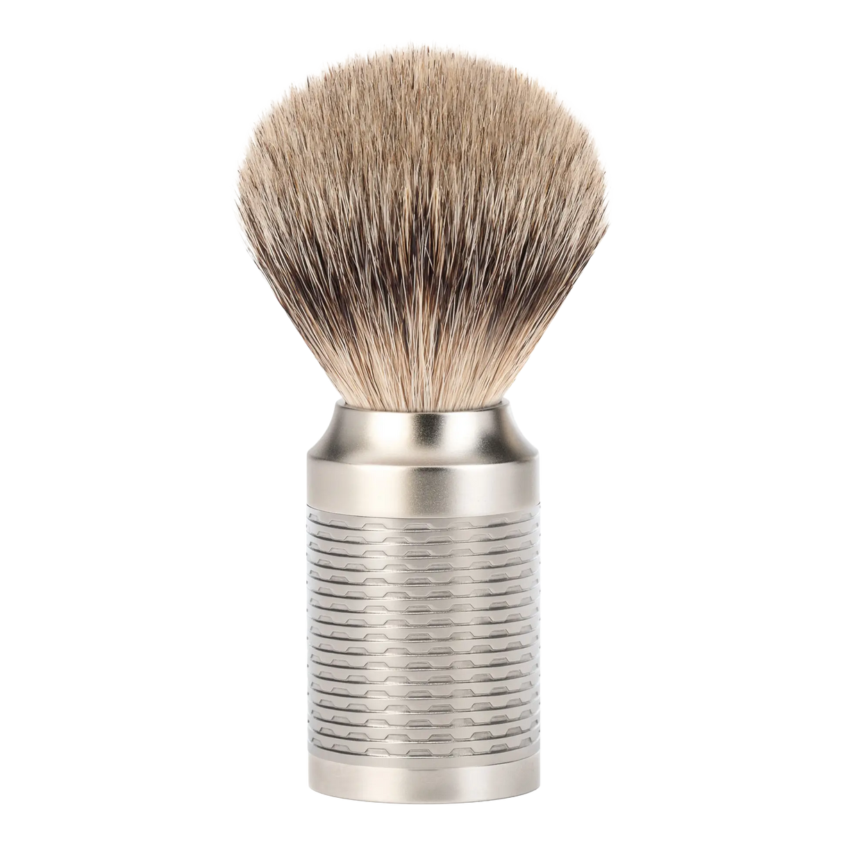 Mühle ROCCA Silvertip Badger barberkost i rustfritt stål