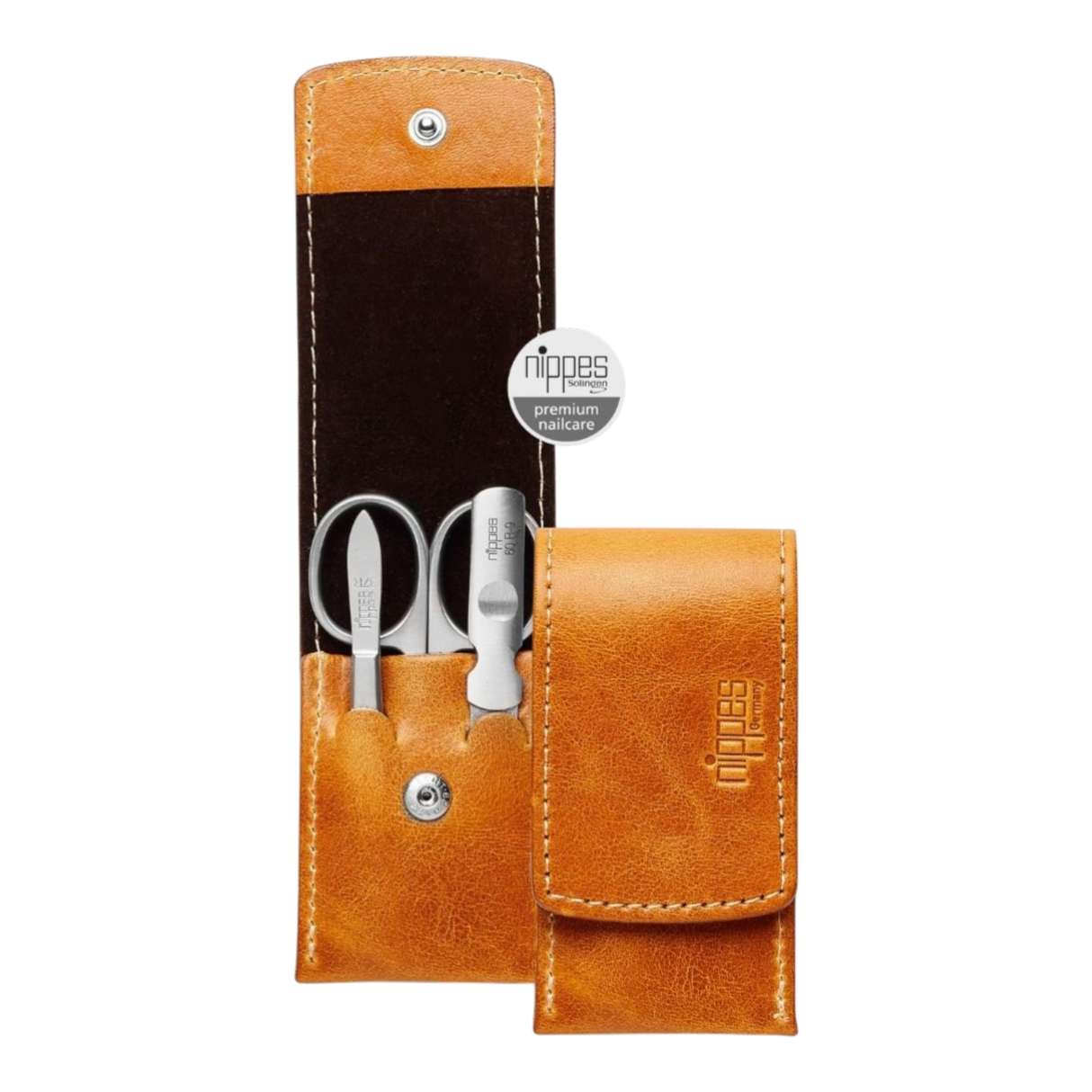 Nippes manikyrsett Cognac - 3 deler