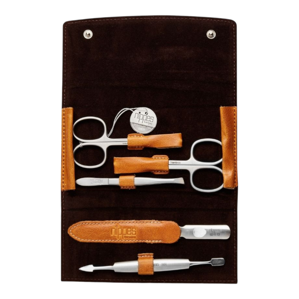 Nippes manikyrsett Cognac - 5 deler