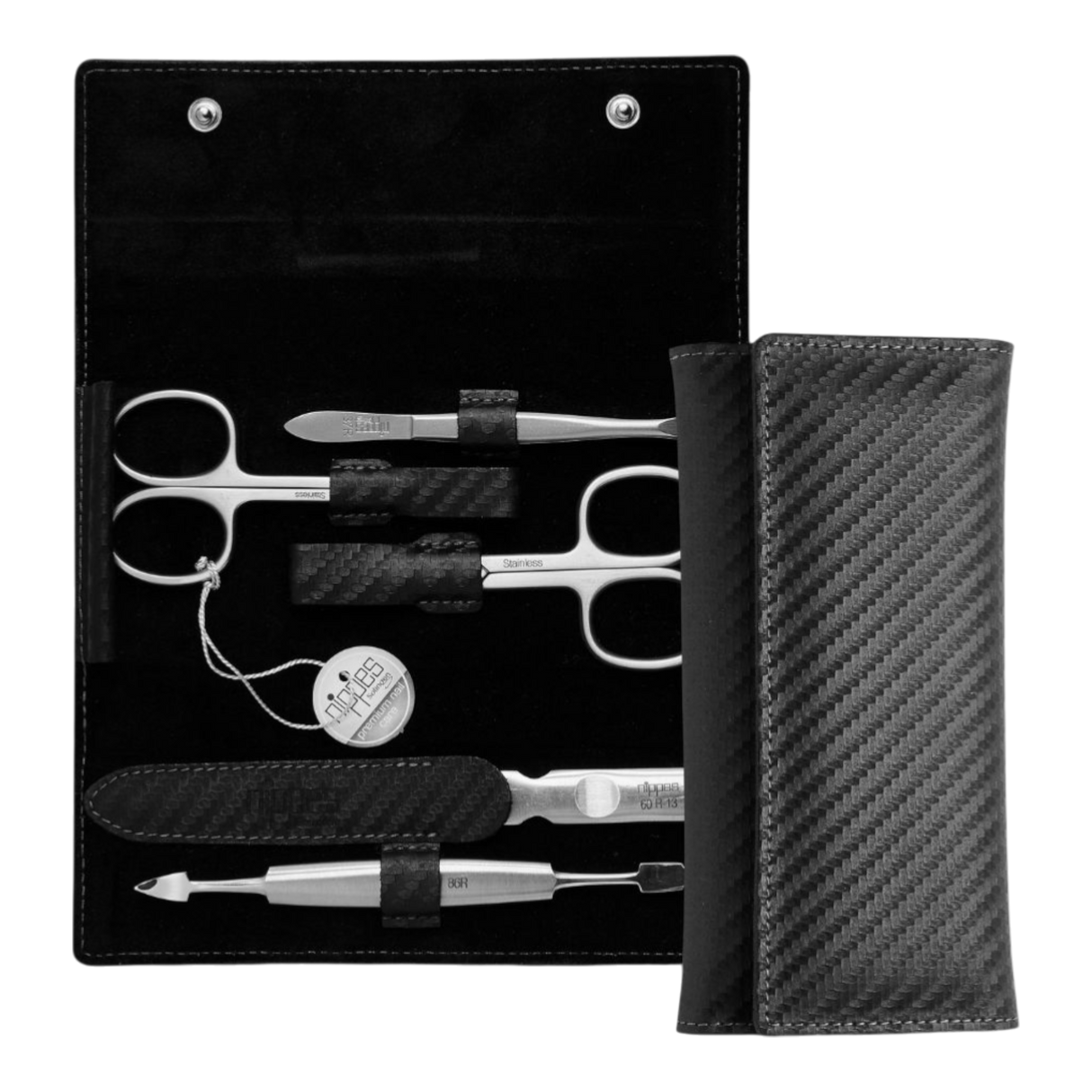 Nippes manikyrsett Karbon - 5 deler