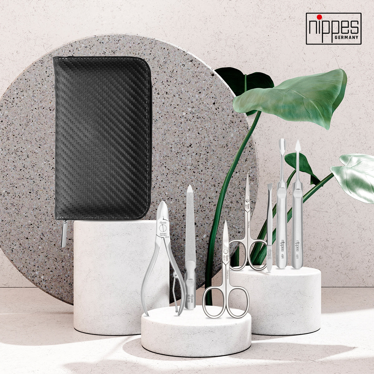 Nippes manikyrsett Karbon - 7 deler
